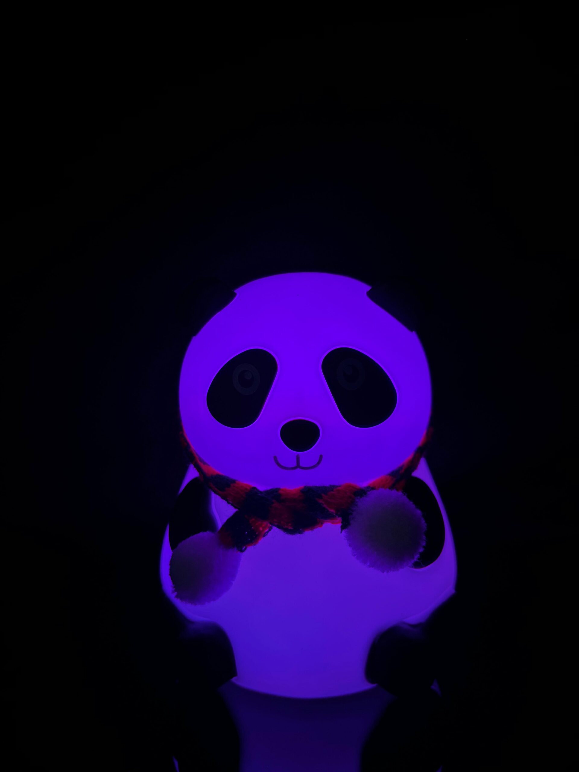 Tranding Cute Panda Night Light with LED,Touchable Holiday Scarf, Kids Room Decor Lamp, Multi Colour - Image 2