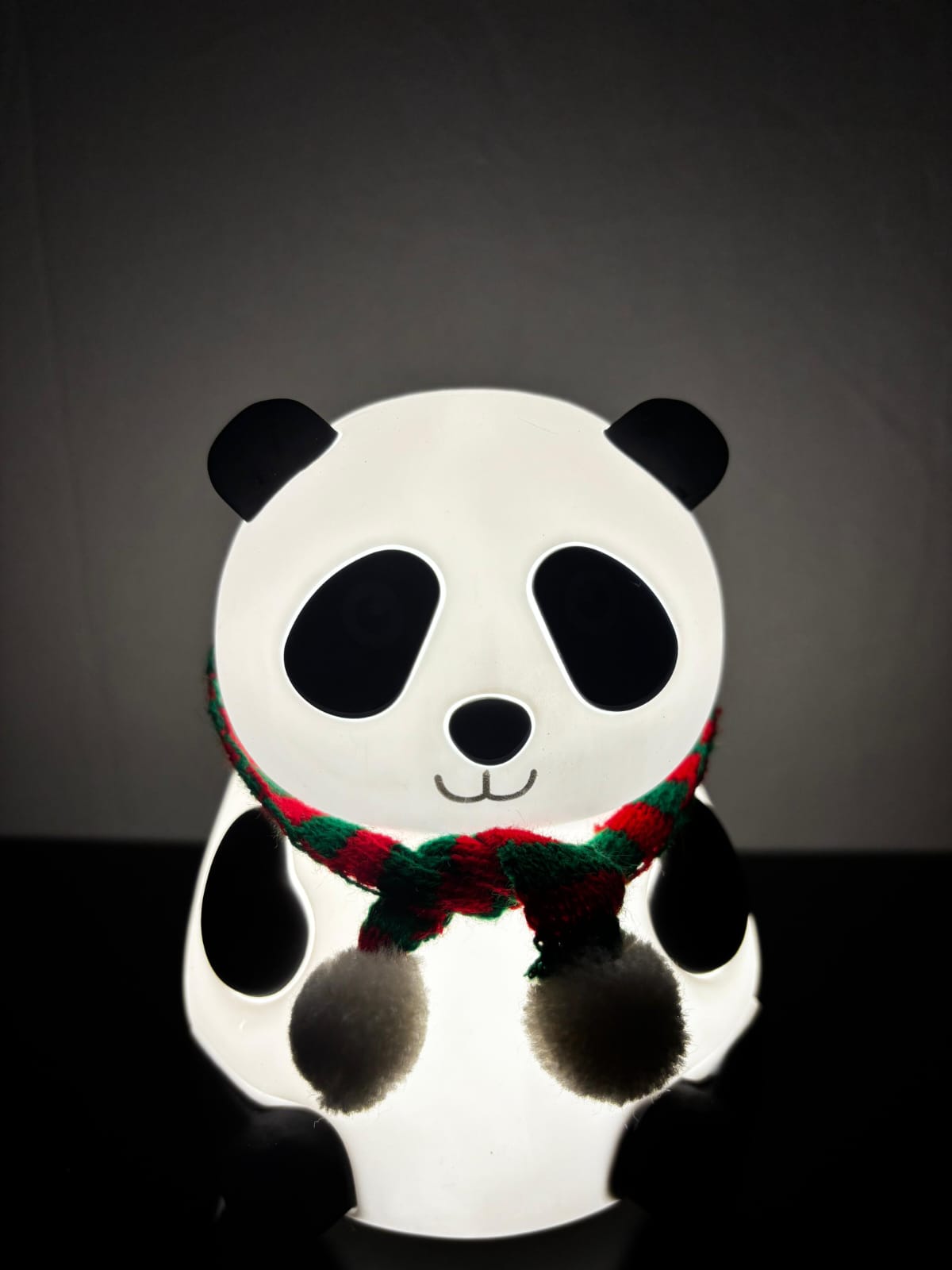 Tranding Cute Panda Night Light with LED,Touchable Holiday Scarf, Kids Room Decor Lamp, Multi Colour - Image 3